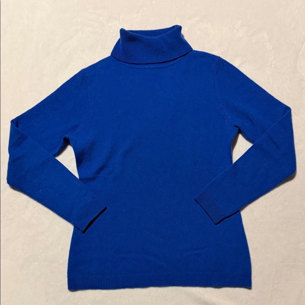 Charter Club Royal Blue cashmere Turtleneck Sweater